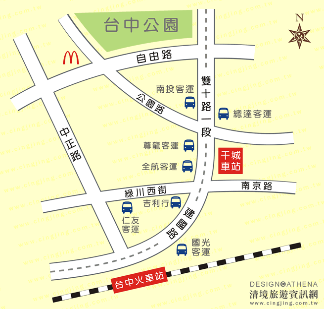 台中干城車站位置圖